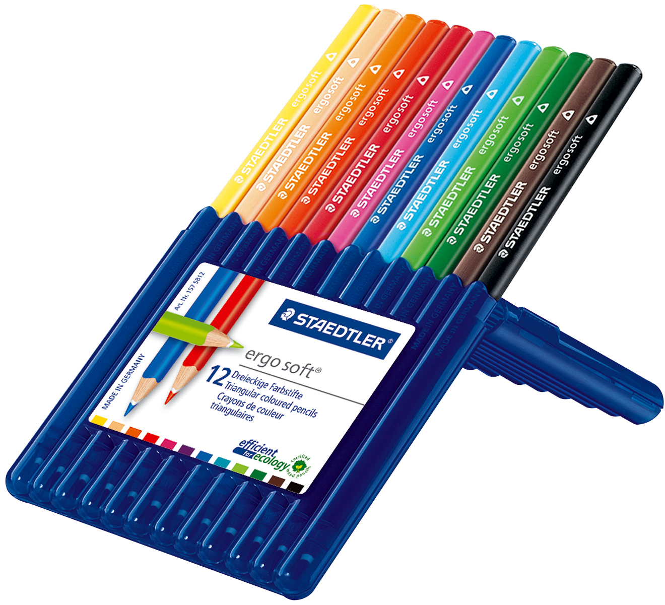 Coloured Pencils Pack Of 12 Staedtler Ergosoft | Harleys - The ...