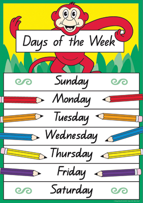 Days of the week презентация 3 класс