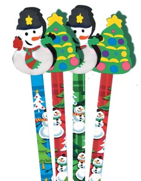 Pencils With Toppers - Snowman - Pk 36 | Harleys - The Educational ...