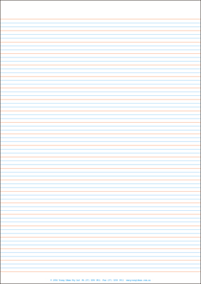 Lined Paper - A4 Full Page - Year 1 Class Pack Of 250 | Harleys - The