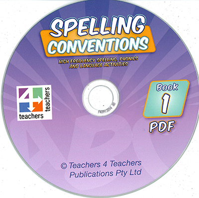 Spelling Conventions Book 1 Pdf Cd | Harleys - The Educational Super Store