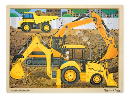 Construction Wooden Jigsaw Puzzle 24pc MND9064