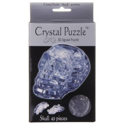 3D Clear Skull Crystal Puzzle 48 Pieces 4893718901174