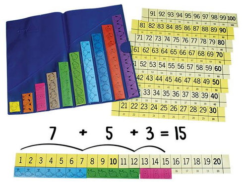 Animal Strips and Number line (110 Piece) 2770009245556