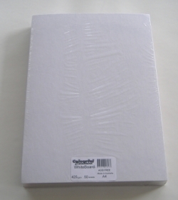 Cardboard A4 Pk 50 425Gsm White - Pasteboard (White) 9316792027783