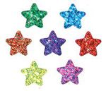 Colourful Sparkle Stars Super Shapes Stickers 078628464054