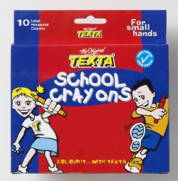 Crayons School Large Hexagonal Pack of 10 Texta 9311960194977