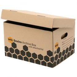 Enviro Archive Box Standard with Attached Lid Marbig  (Each) 9312311150628