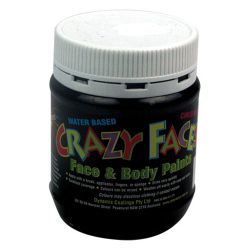 Face Paint 250ml Black Crazy Faces 9317660003625