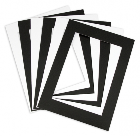 Frame Mounts Pack of 10 A4 Black &amp; White Pre Cut 9331866011321