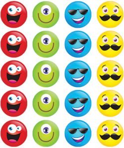Funny Smileys Stickers 9321862005431
