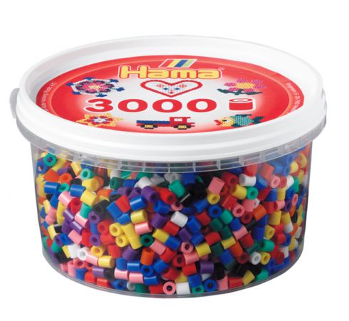 Hama Beads Primary Mix Tub (Pack of 3000) 028178210072