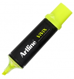 Highlighter Pack of 10 Yellow Artline Vivix (Yellow, Pack of 10) 4974052858772