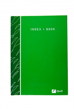 Index Book A5 80 Leaf Hardcover Case Bound Quill 9310703104051