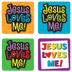 Jesus Loves Me Stickers (Pack of 120) 2770009242173