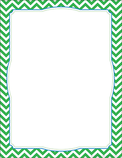 Border Chart - Chevron Green | Harleys - The Educational Super Store