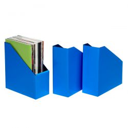 Magazine Holder Coloured Pack of 3 Blue Marbig (Blue, Pack of 3) 9312311802015