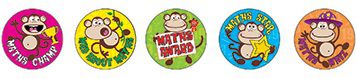 Maths Monkeys Stickers 9328657001326