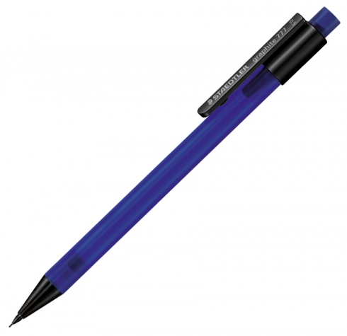 Mechanical Pencil 0.5mm Blue Barrel Staedtler Graphite 777 (Each) 4007817777053