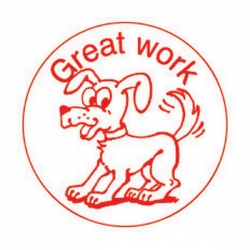 Merit Stamp Great Work Dog (Red) 4974052996184