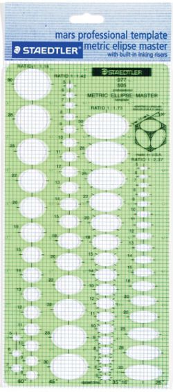 Metric Template Ellipse Master Staedtler Mars 31901900847