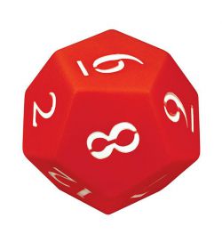 Numbered 12 Face PVC Dice 2770000070201