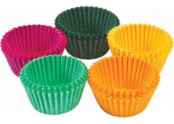 Petit Four Mini Patty Pans Coloured - Pack of 100 9310720071657