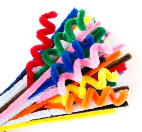 Pack of Coloured Pipe Cleaners 300mm Long