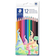 Colour Pencil Hexagonal Pk 12 Staedtler Pk 12 Asst Cols