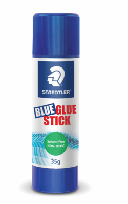 Glue Stick Blue 35g Staedtler (Pull Off Cap) (Goes on Blue Dries Clear) 