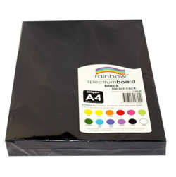 Card A4 220gsm Pk 100 Black