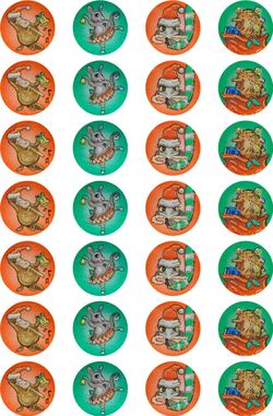 Aussie Christmas - Foil Stickers (Pack of 84)