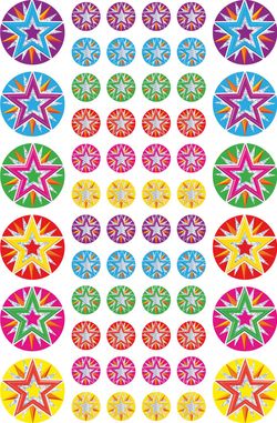 Stars & Mini Stars - Foil Stickers (Pack of 144)