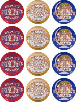 Deputy Principal's Award (40mm) - Foil Glitz Stickers