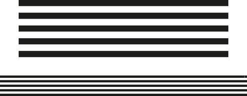  Black & White Thin Stripes - Large Border (Pack of 12)