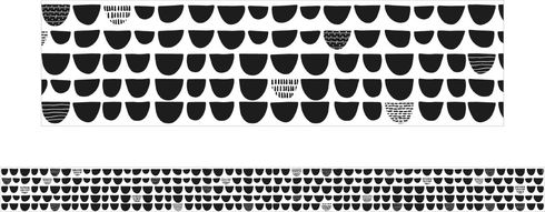 Black and White Mini Scales - Large Border (Pack of 12)