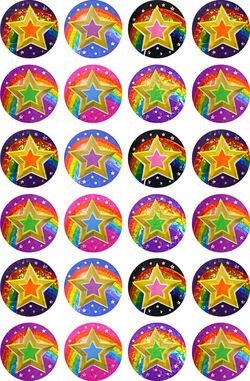 Stars - Laser Stickers (Pack of 84)