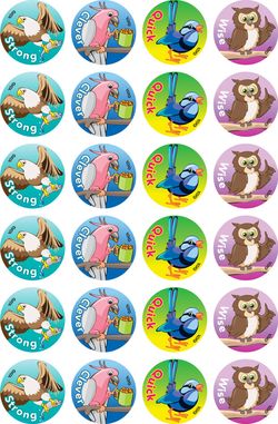 Clever Birds - Merit Stickers (Pack of 96)