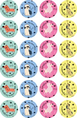 Happy Dogs - Merit Stickers (Pack of 96)