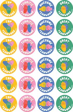 Teamwork - Merit Stickers (Pack of 96)