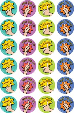 Thumbs Up - Merit Stickers (Pack of 96)