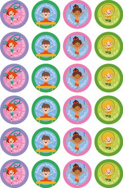 Gymnastics - Extracurricular Stickers (Pack of 96)