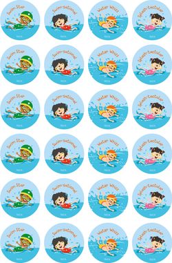 Swimming - Extracurricular Stickers (Pack of 96)