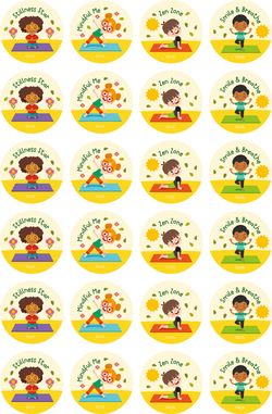 Kids Mindfulness - Extracurricular Stickers (Pack of 96)