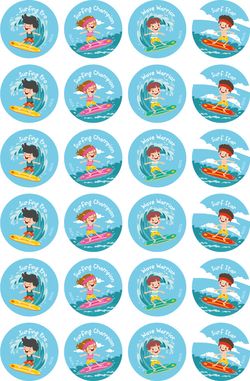 Surfing - Extracurricular Stickers (Pack of 96)