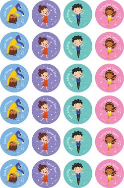 Dancing - Extracurricular Stickers (Pack of 96)