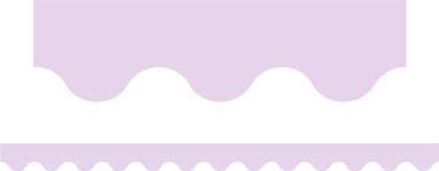 Pastel Purple - Scalloped Border (Pack of 12)