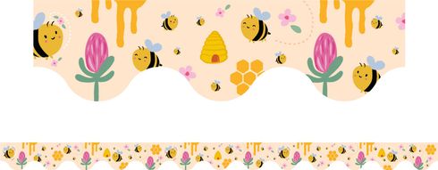 Bees - Scalloped Borders (Pack of 12)