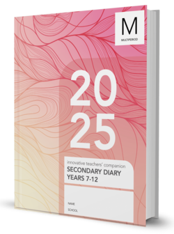 INNOVATIVE TEACHERS COMPANION 2025 SECONDARY DIARY YEARS 7-12 MULTI PERIOD Wirebound ITC