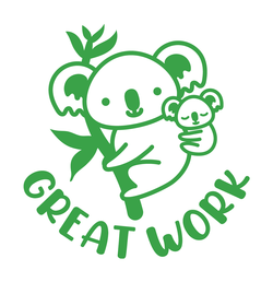 Great Work (Koala) - Merit Stamp